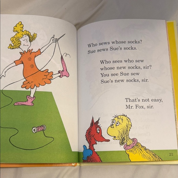 Dr. Seuss Fox in Socks Children’s Hard Cover Book - Picture 2 of 4